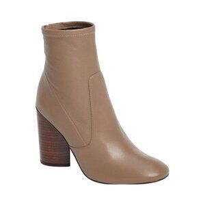 Mercedes Castillo Stretch Nappa Dessa Round Toe Boots Tan Brown Womens Size 38